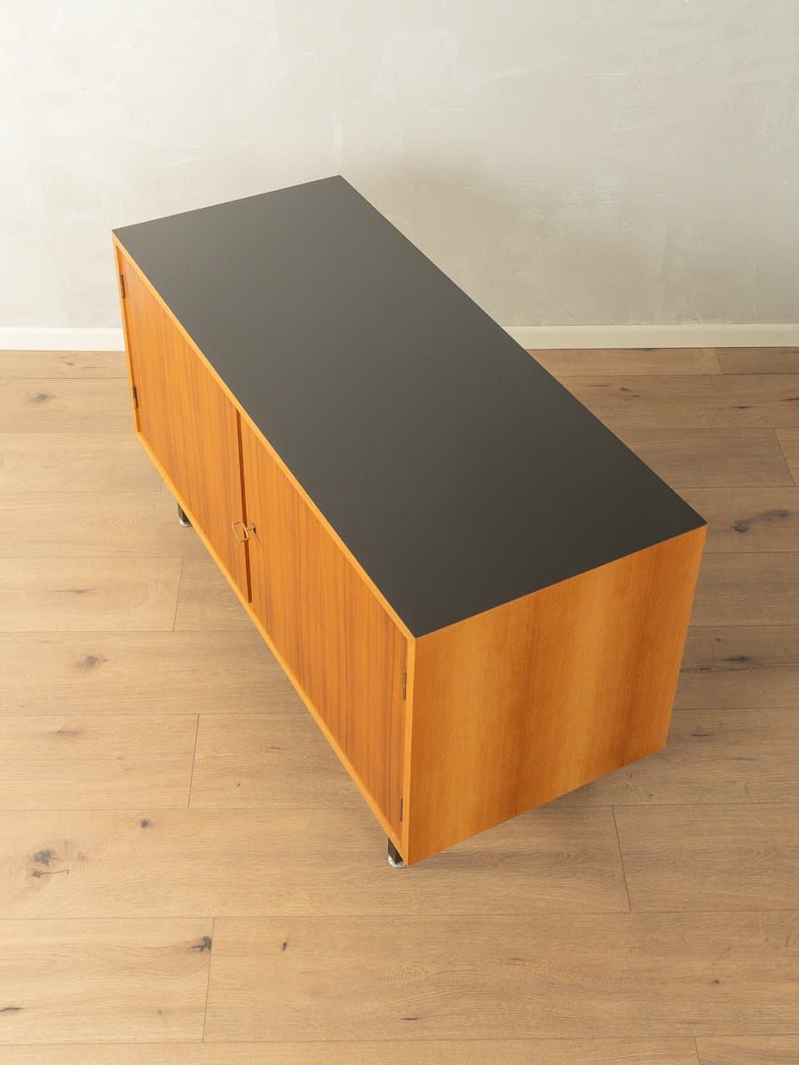 Sideboard, orzech brązowy, stal czarna, Niemcy, lata 60. - 280696