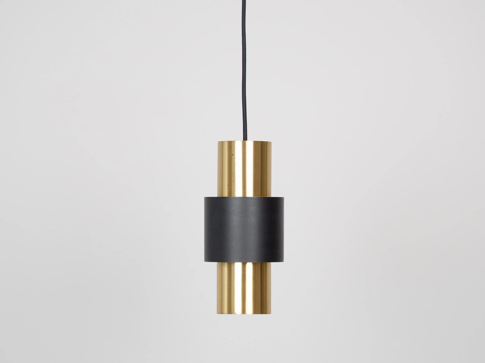 Czarno-złote lampy wiszące Etna, proj. J. Hammerborg dla Fog & Mørup, Dania, lata 60. - 20515