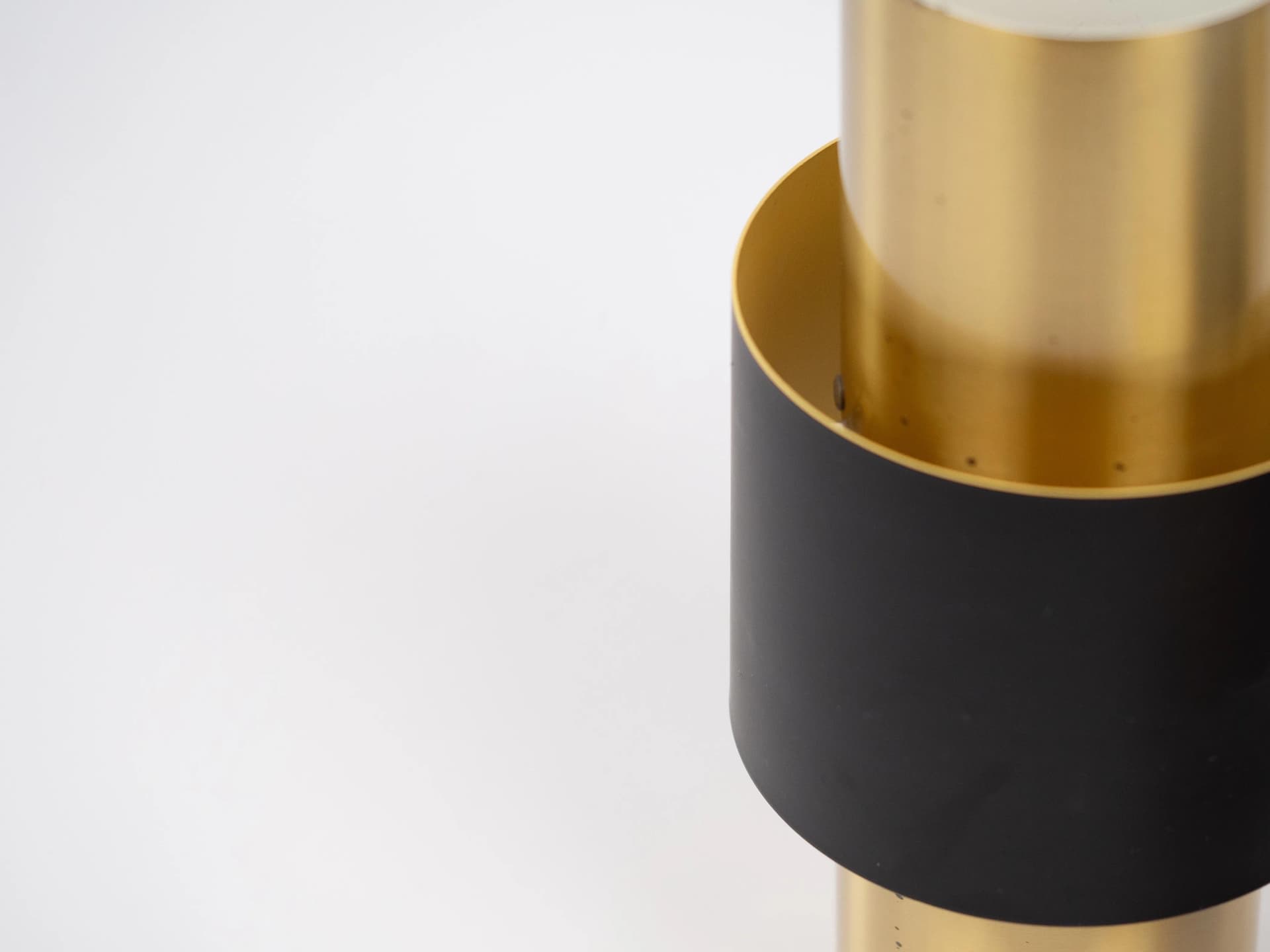 Czarno-złote lampy wiszące Etna, proj. J. Hammerborg dla Fog & Mørup, Dania, lata 60. - 20521