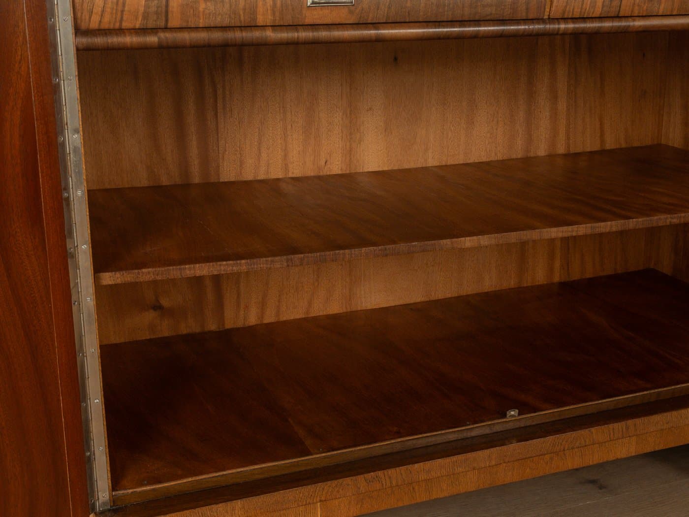 Kredens Art Deco, brązowy, orzech, Niemcy, lata 20. - 280634