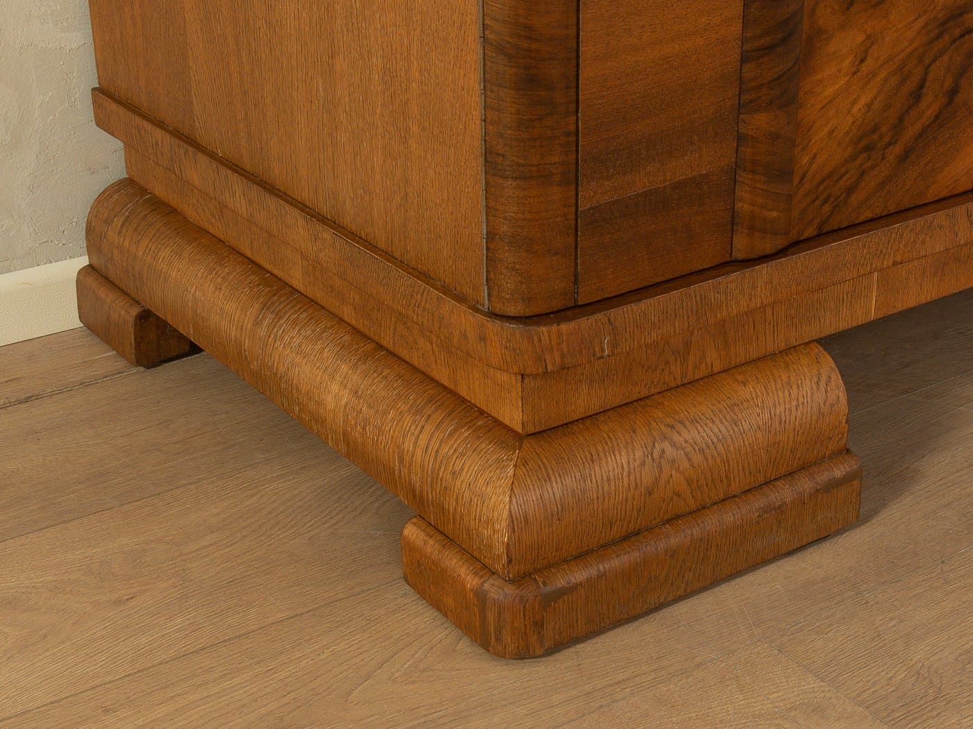 Kredens Art Deco, brązowy, orzech, Niemcy, lata 20. - 280637