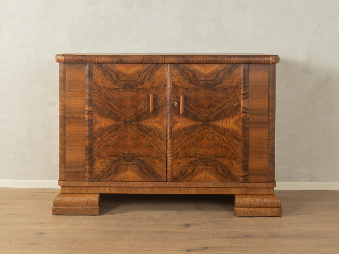 Kredens Art Deco, brązowy, orzech, Niemcy, lata 20. - 280638