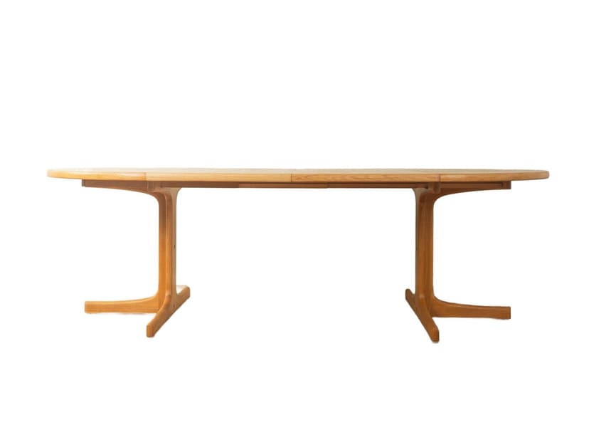 Stół jadalniany, brązowy, dąb, Dania, lata 60.
