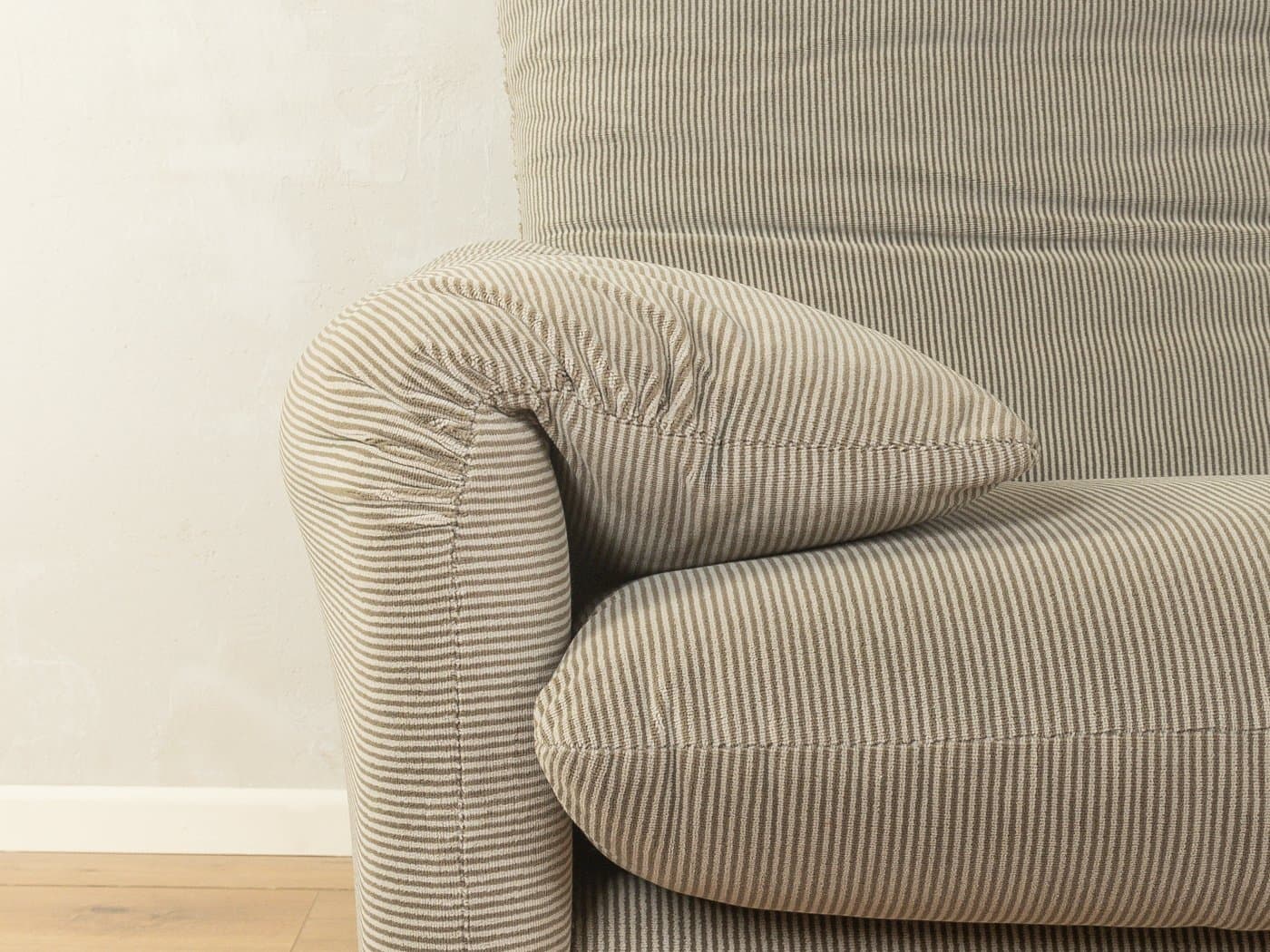 Sofa 675 Maralunga, szary sztruks, proj. V. Magistretti, Cassina, Włochy, lata 70. - 280567