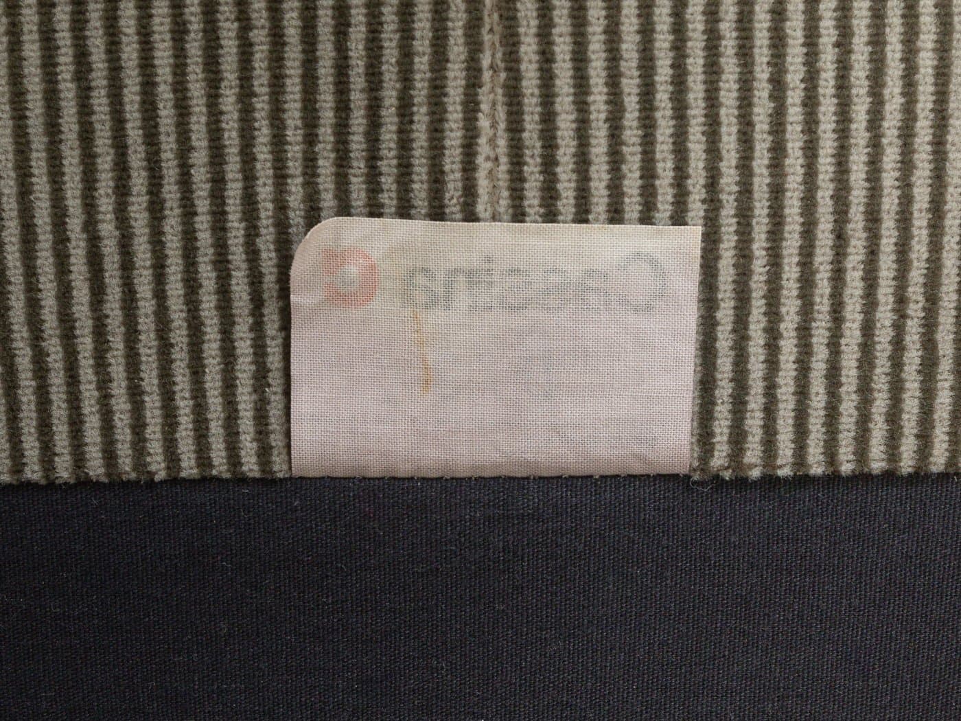 Sofa 675 Maralunga, szary sztruks, proj. V. Magistretti, Cassina, Włochy, lata 70. - 280569