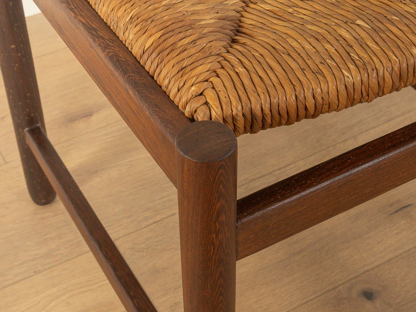 Zestaw dwóch krzeseł jadalnianych, brązowy, dąb, Dania, lata 70. - 280559