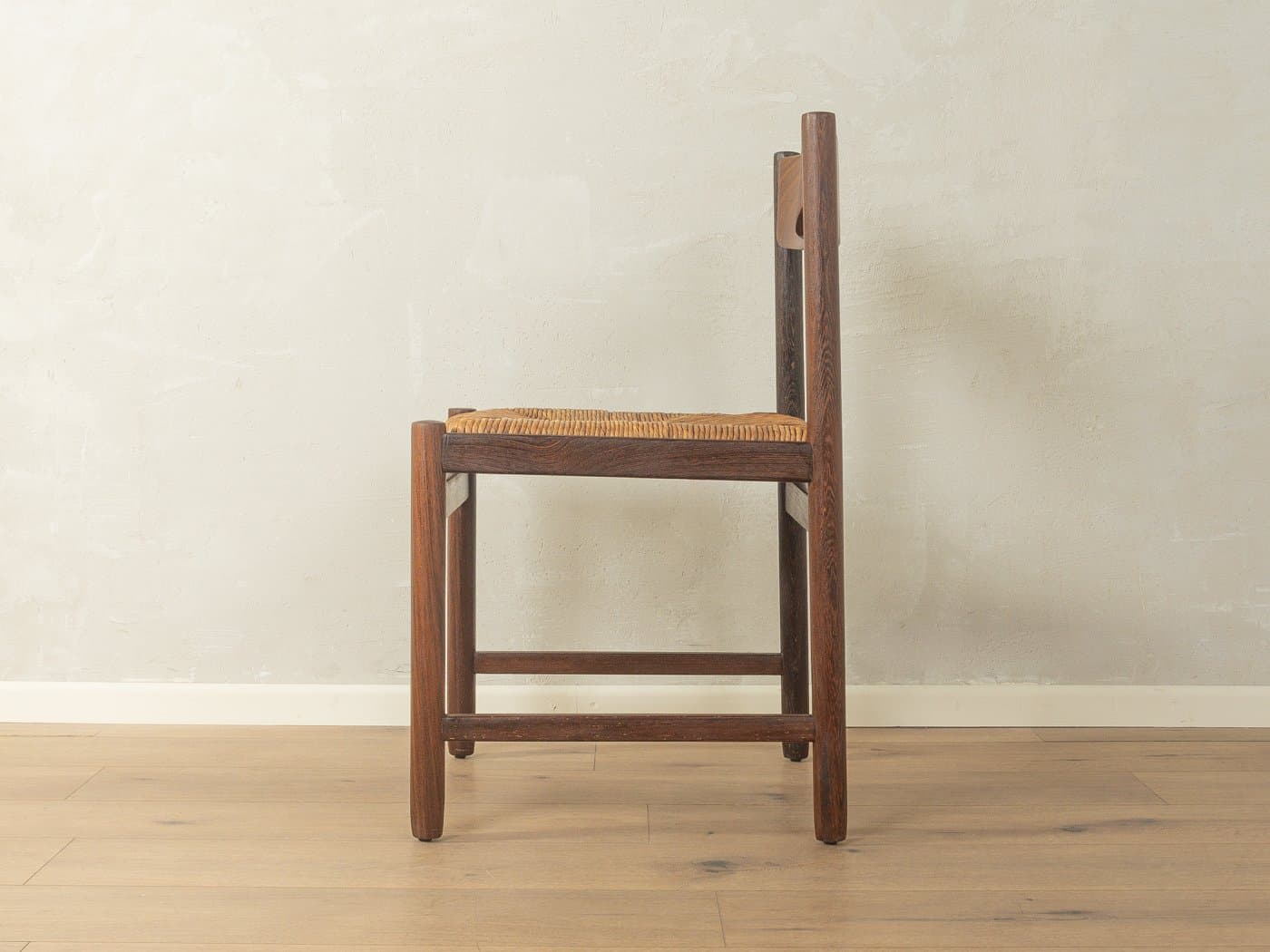 Zestaw dwóch krzeseł jadalnianych, brązowy, dąb, Dania, lata 70. - 280555