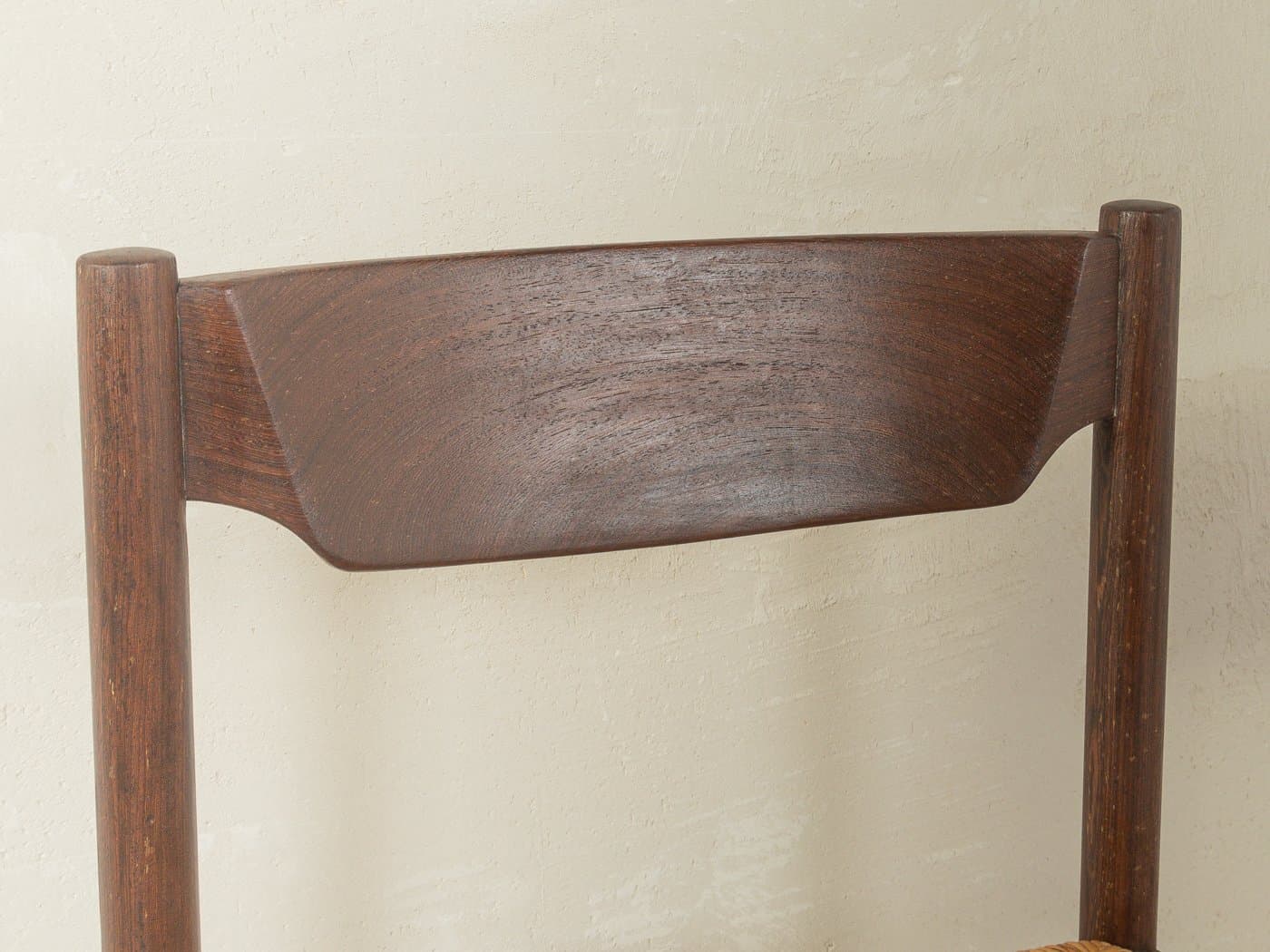 Zestaw czterech krzeseł jadalnianych, dąb brązowy, Dania, lata 70. - 280548