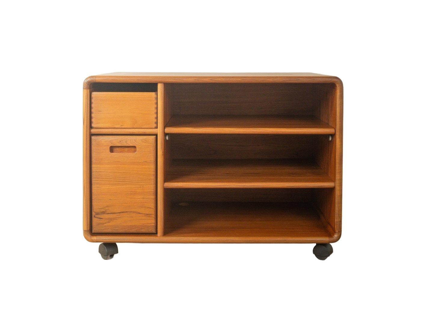 HiFi Rack, brown walnut, Dyrlund, Denmark, 1960s