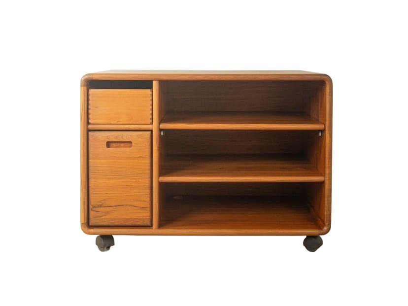 Regał HiFi, orzech brązowy, Dyrlund, Dania, lata 60.