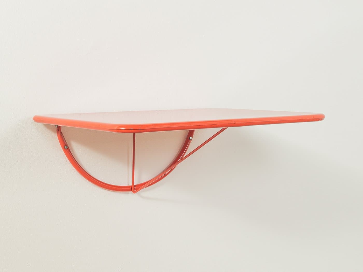 Stół składany TED, czerwony, metal, proj. N. Gammelgaard, Ikea, Szwecja, lata 80. - 280506