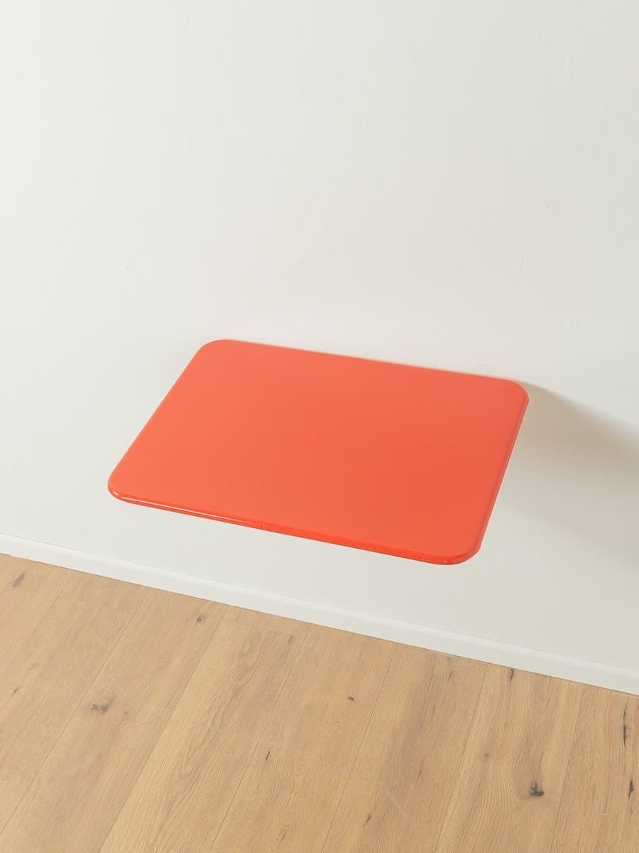 Stół składany TED, czerwony, metal, proj. N. Gammelgaard, Ikea, Szwecja, lata 80. - 280507