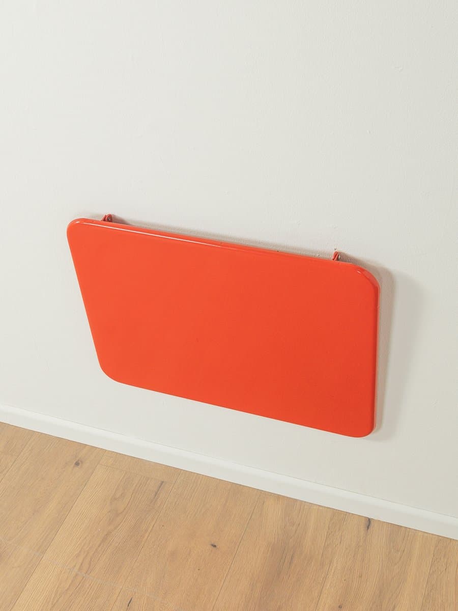 Stół składany TED, czerwony, metal, proj. N. Gammelgaard, Ikea, Szwecja, lata 80. - 280509