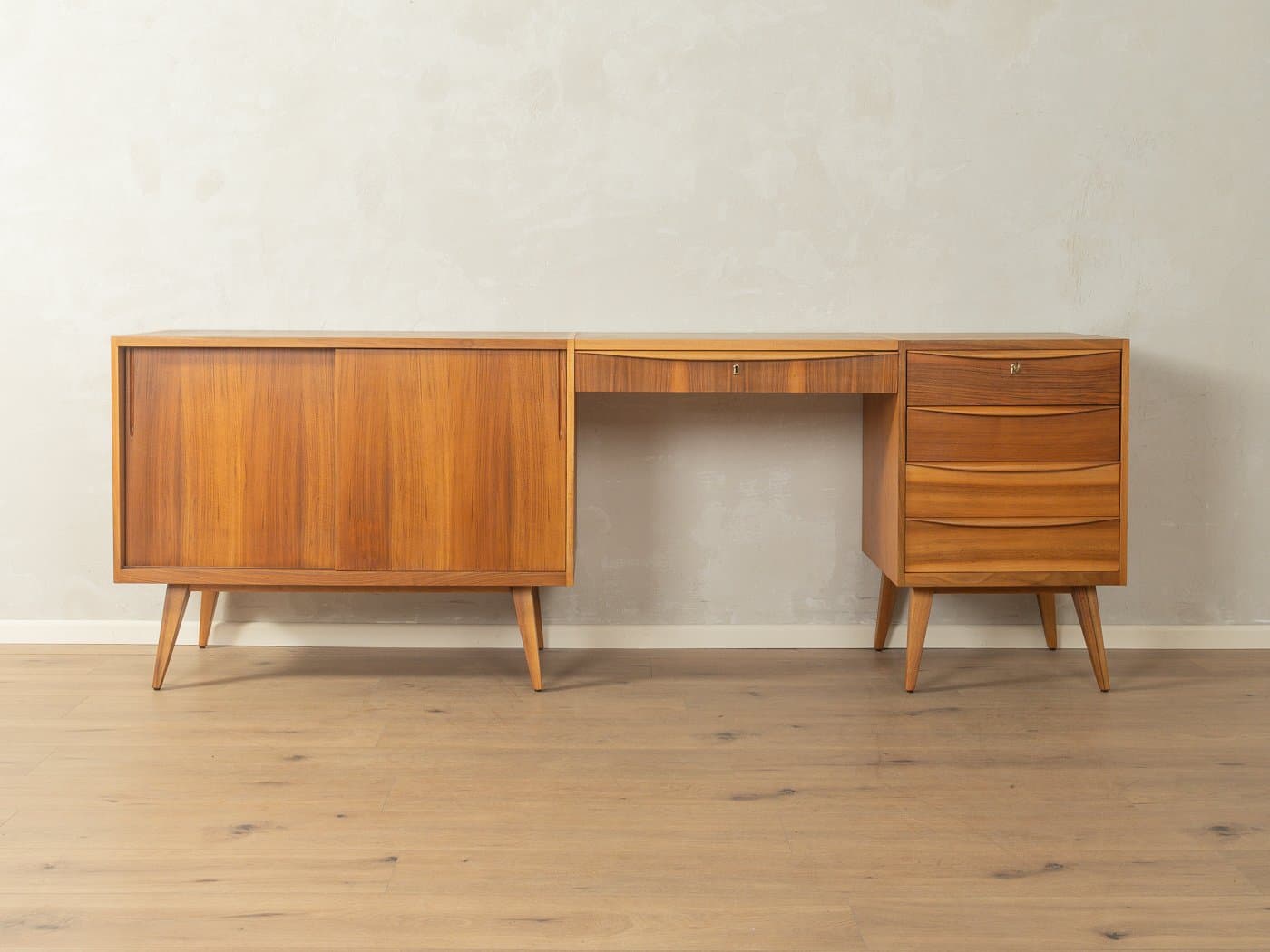 Sideboard, brown walnut, Germany, 1950s - 280480