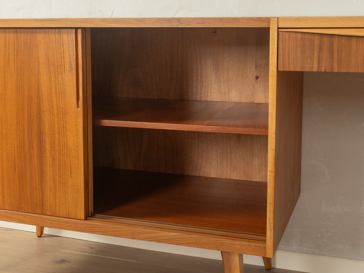 Sideboard, brown walnut, Germany, 1950s - 280474