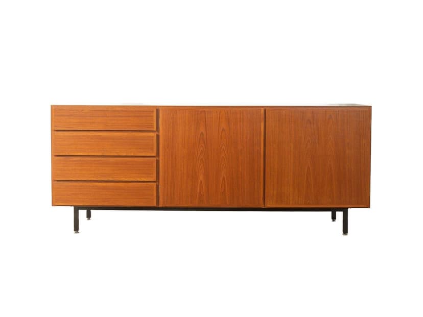 Sideboard, Omann Jun, teak brązowy, Omann Jun, Dania, lata 60.