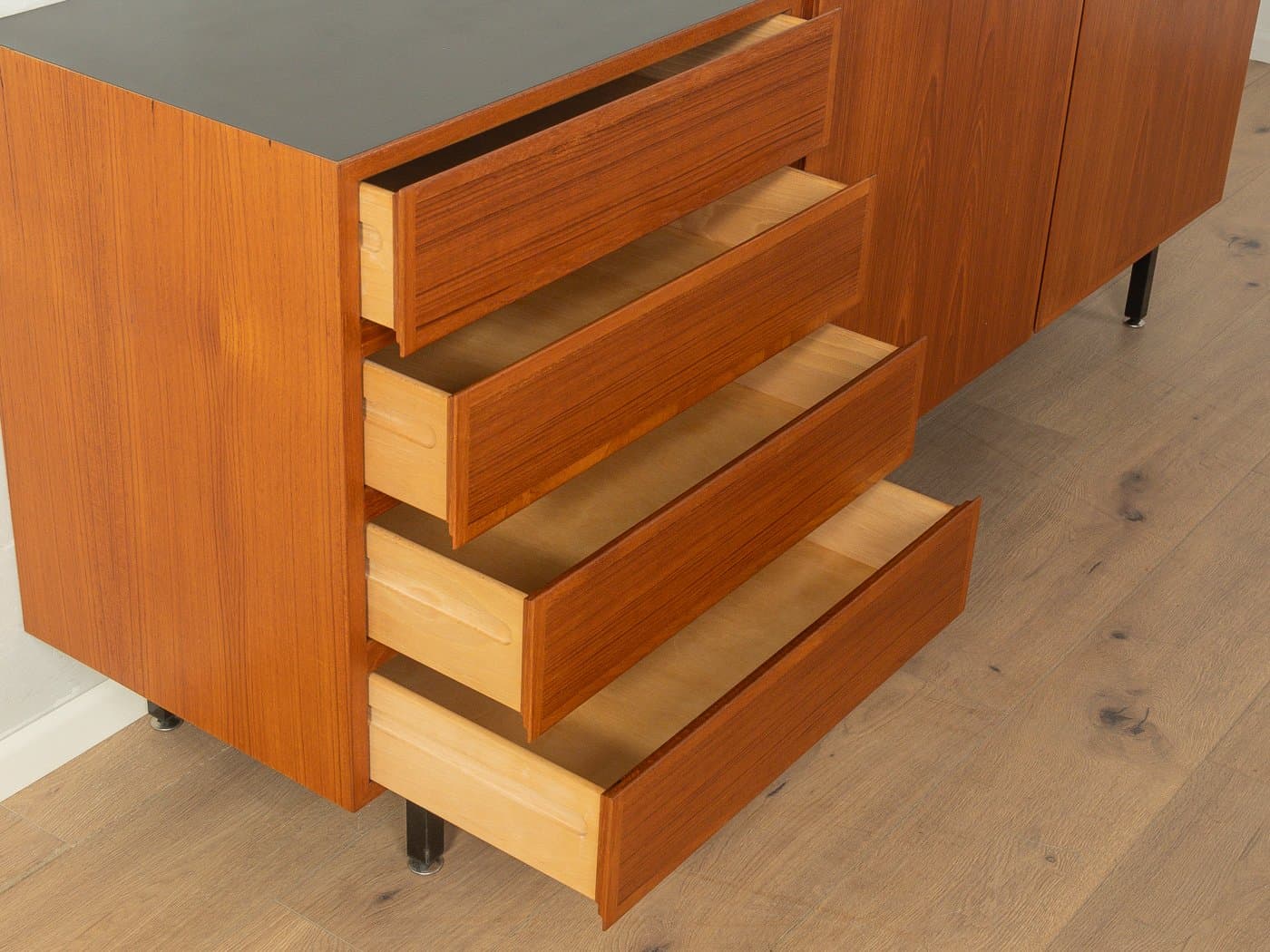 Sideboard, Omann Jun, teak brązowy, Omann Jun, Dania, lata 60. - 280458