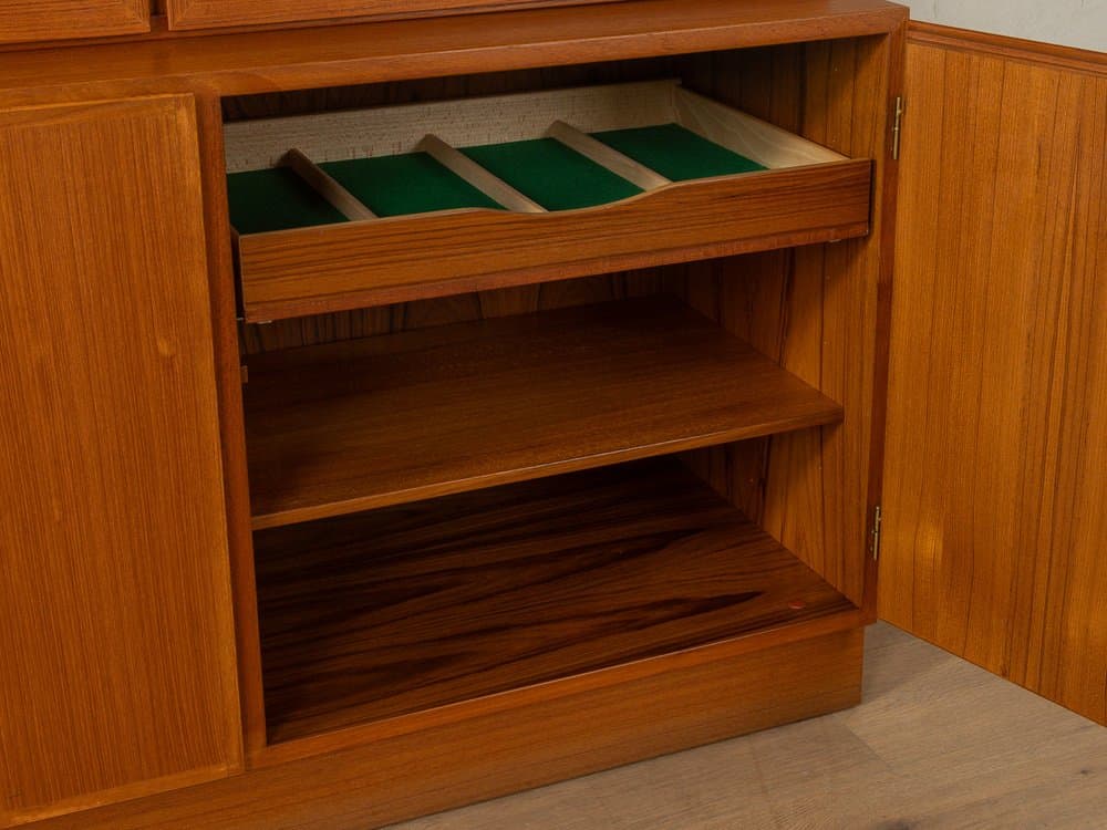 Witryna, teak, szkło, Omann Jun, Dania, lata 60. - 280437