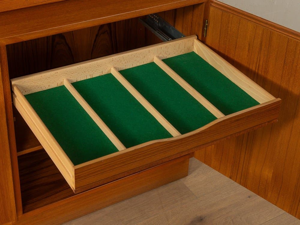 Witryna, teak, szkło, Omann Jun, Dania, lata 60. - 280439