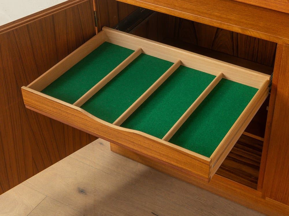 Witryna, teak, szkło, Omann Jun, Dania, lata 60. - 280440