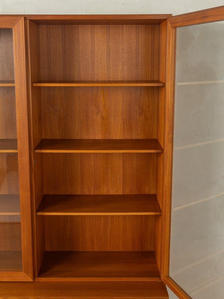 Witryna, teak, szkło, Omann Jun, Dania, lata 60. - 280436