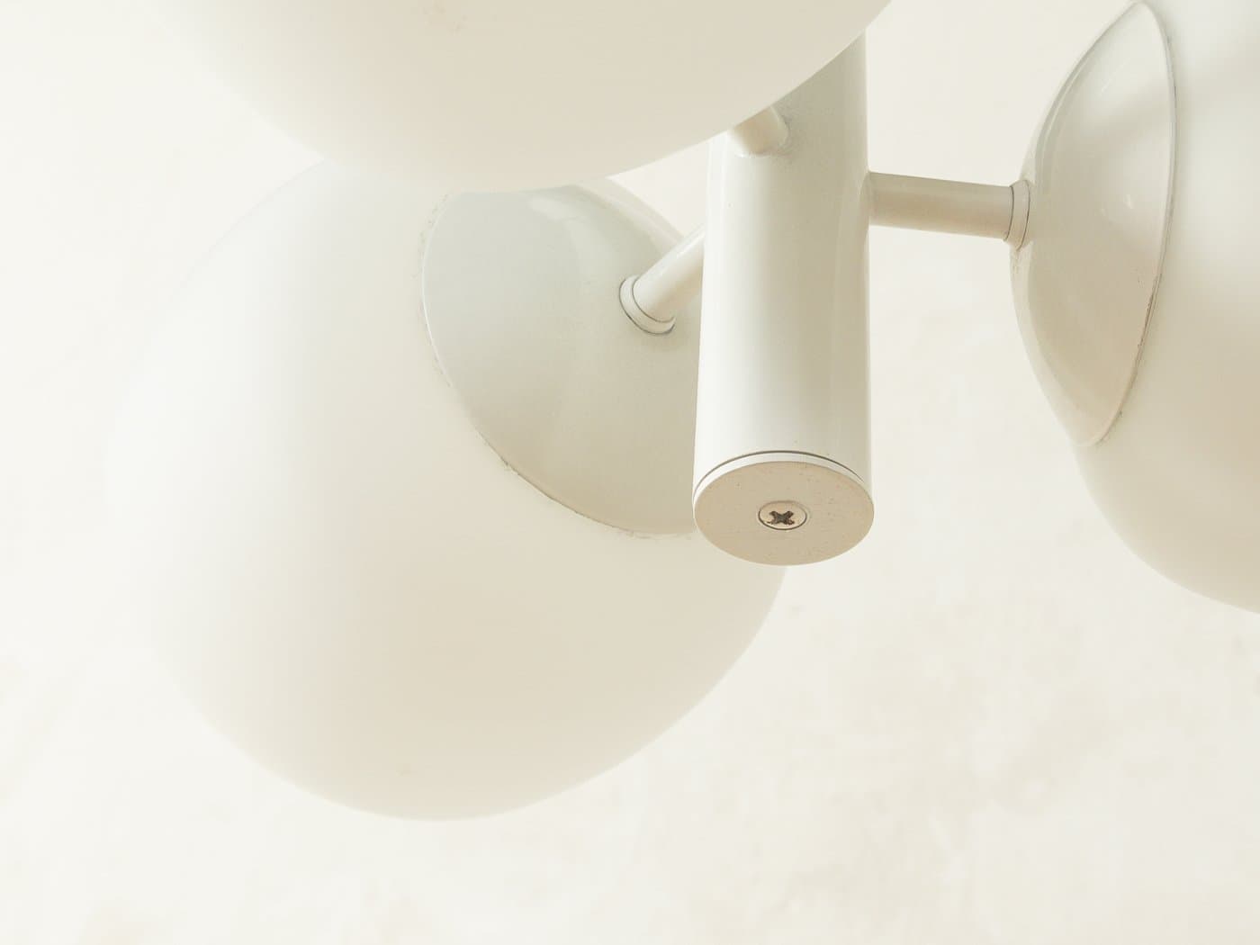 Pendant Lamp, white, frosted glass, Germany, 1960s - 280425