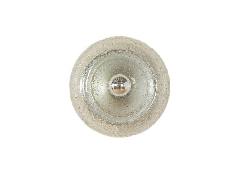 Kinkiet Donut, szkło transparentne, stal srebrna, proj. J.T. Kalmar, Niemcy, lata 70.