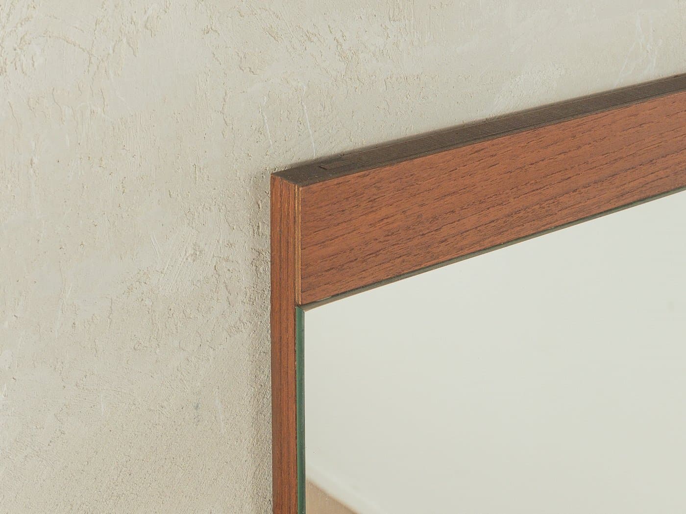 Mirror, glass, brown teak, Germany, 1960s - 280329