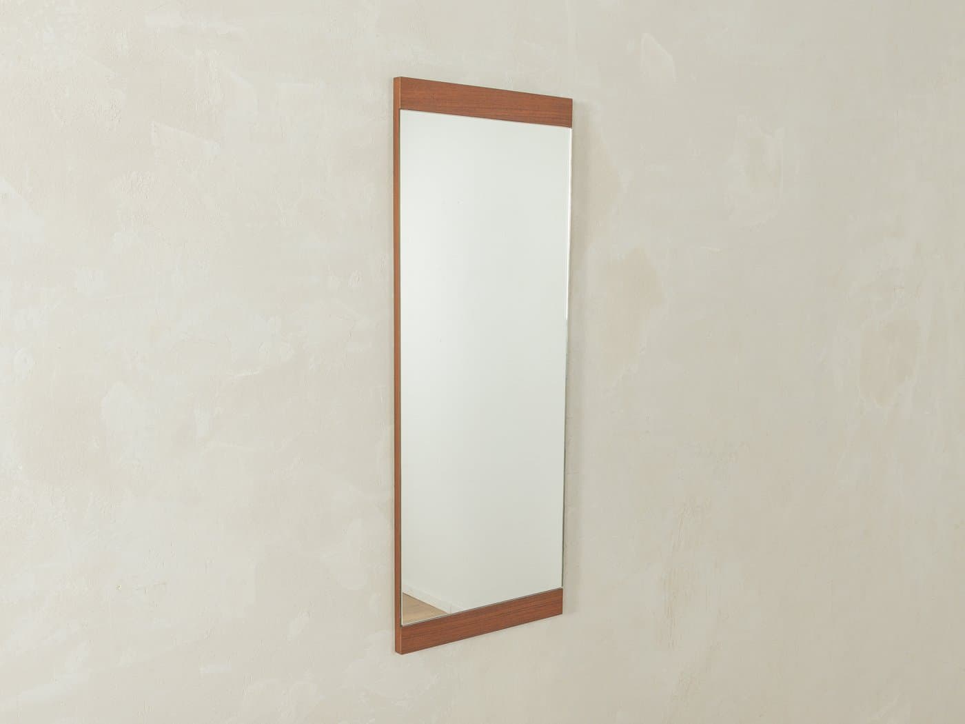 Mirror, glass, brown teak, Germany, 1960s - 280327