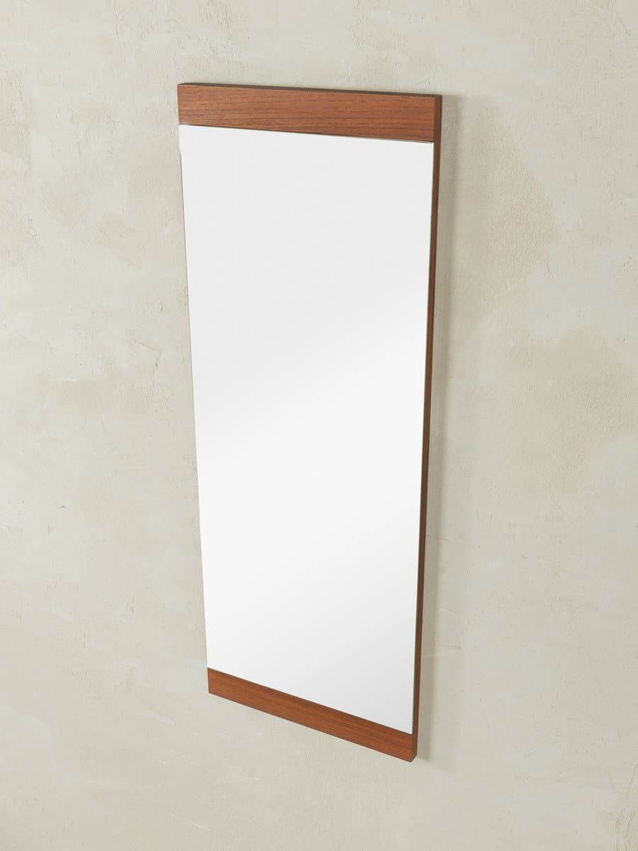 Mirror, glass, brown teak, Germany, 1960s - 280328