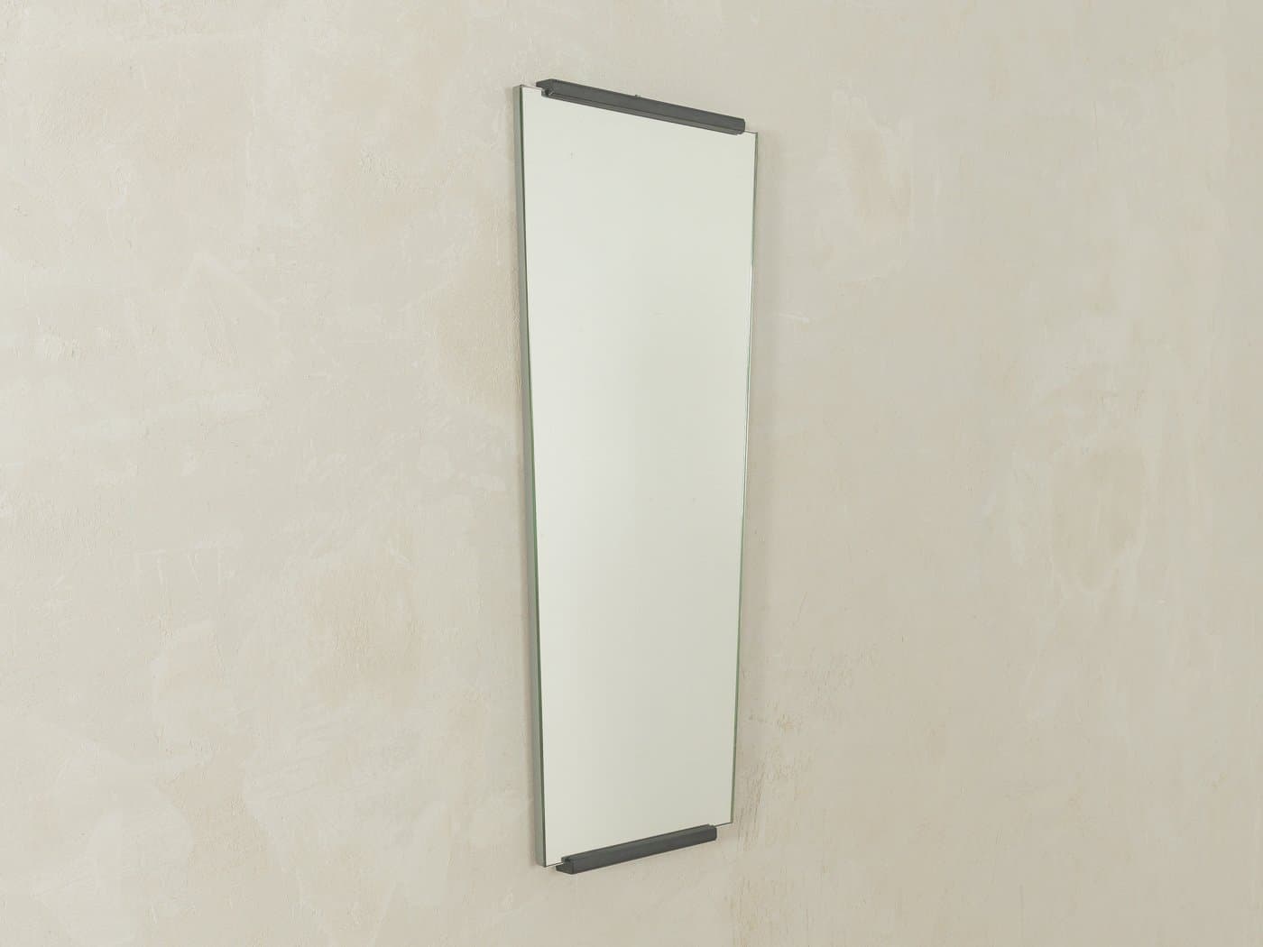 Lustro, szkło transparent, plastik czarny, Niemcy, lata 60. - 280321