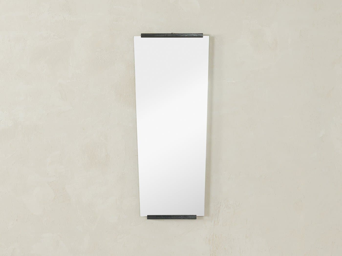 Lustro, szkło transparent, plastik czarny, Niemcy, lata 60. - 280325