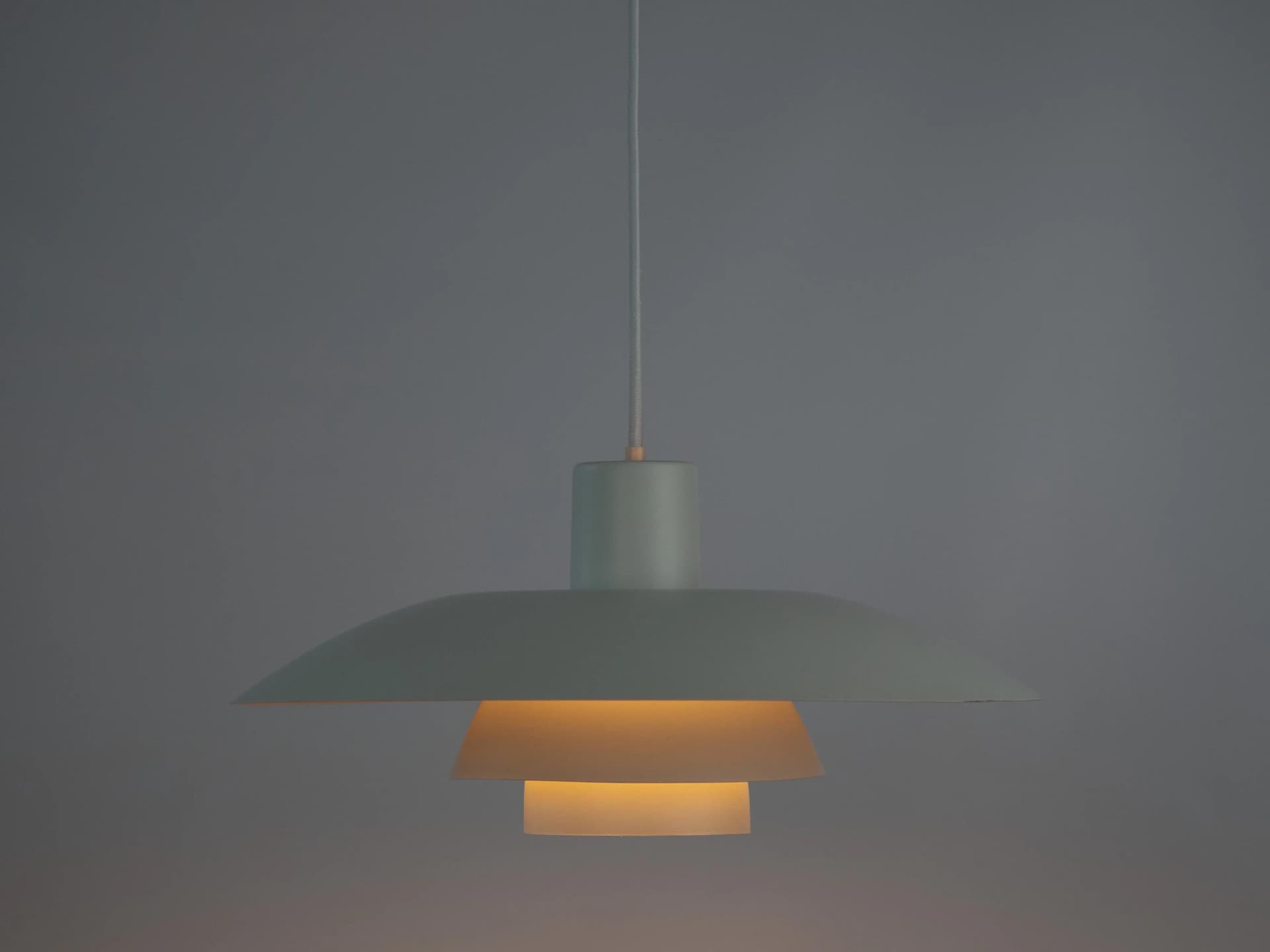Ivory White Aluminum PH 4/3 Pendant Lamp, by P. Henningsen for Louis Poulsen, Denmark, 1960s - 20466