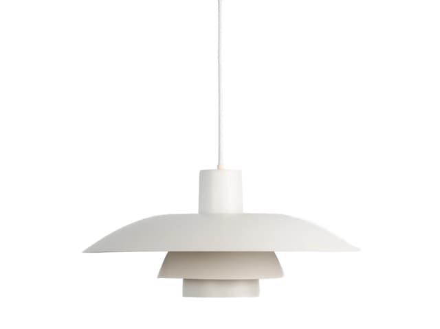 Ivory White Aluminum PH 4/3 Pendant Lamp, by P. Henningsen for Louis Poulsen, Denmark, 1960s - DIMENSION