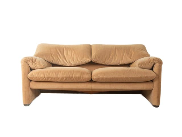 Sofa 675 Maralunga, sztruks beżowy, proj. V. Magistretti, Cassina, Włochy, lata 70. - WYMIARY