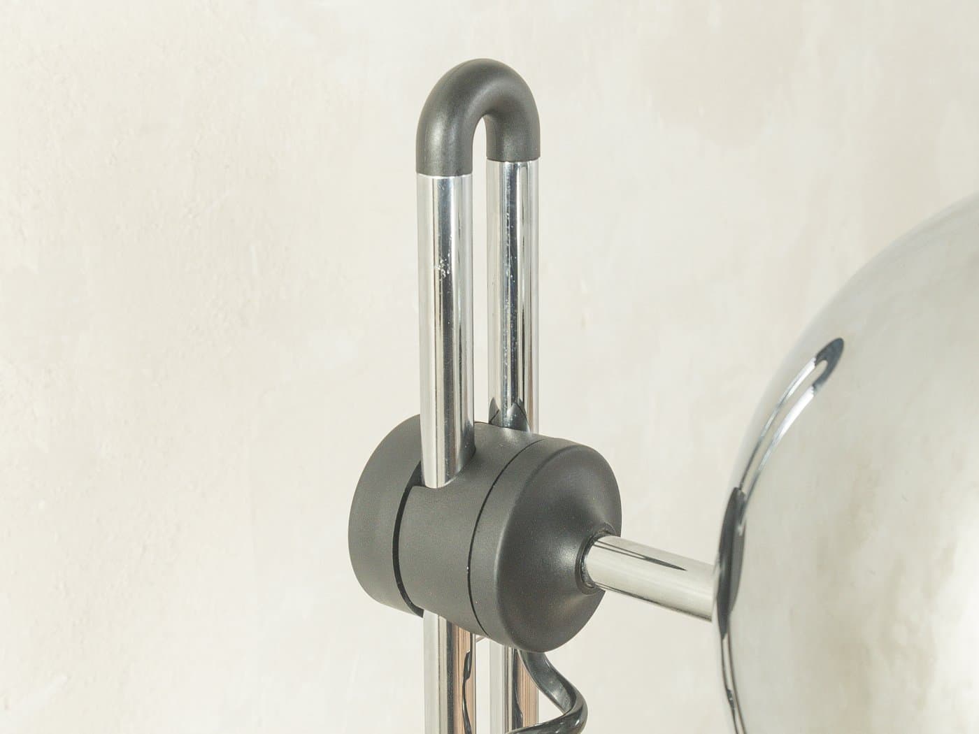 Lampa stołowa Space Age Eyeball, metal czarny, Staff Leuchten, Niemcy, lata 70. - 280266