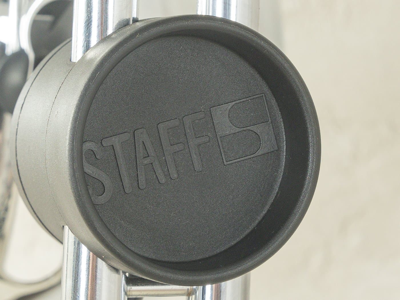 Lampa stołowa Space Age Eyeball, metal czarny, Staff Leuchten, Niemcy, lata 70. - 280270