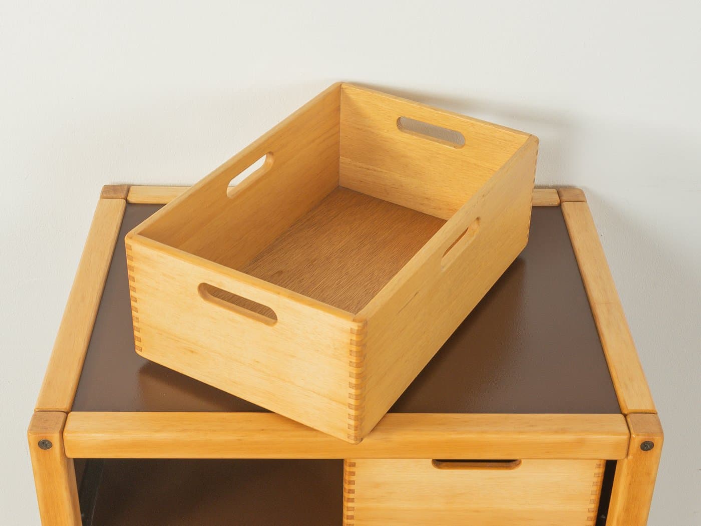 Chest of drawers, brown beech, Flötotto, Germany, 1970s. - 280205