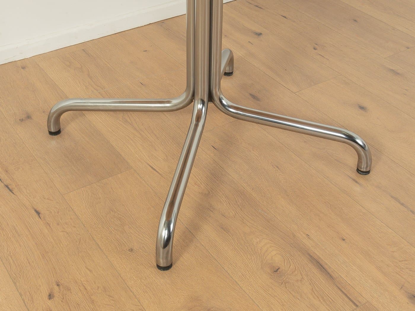 Stół jadalniany, jesion brązowy, chrom, Thonet, Niemcy, lata 60. - 280193