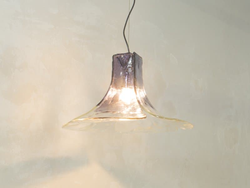 Pendant Lamp Murano, blue, glass, Mazzega, Italy, 1970s - 280180