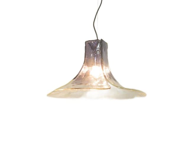 Pendant Lamp Murano, blue, glass, Mazzega, Italy, 1970s - DIMENSION