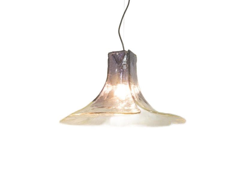 Pendant Lamp Murano, blue, glass, Mazzega, Italy, 1970s