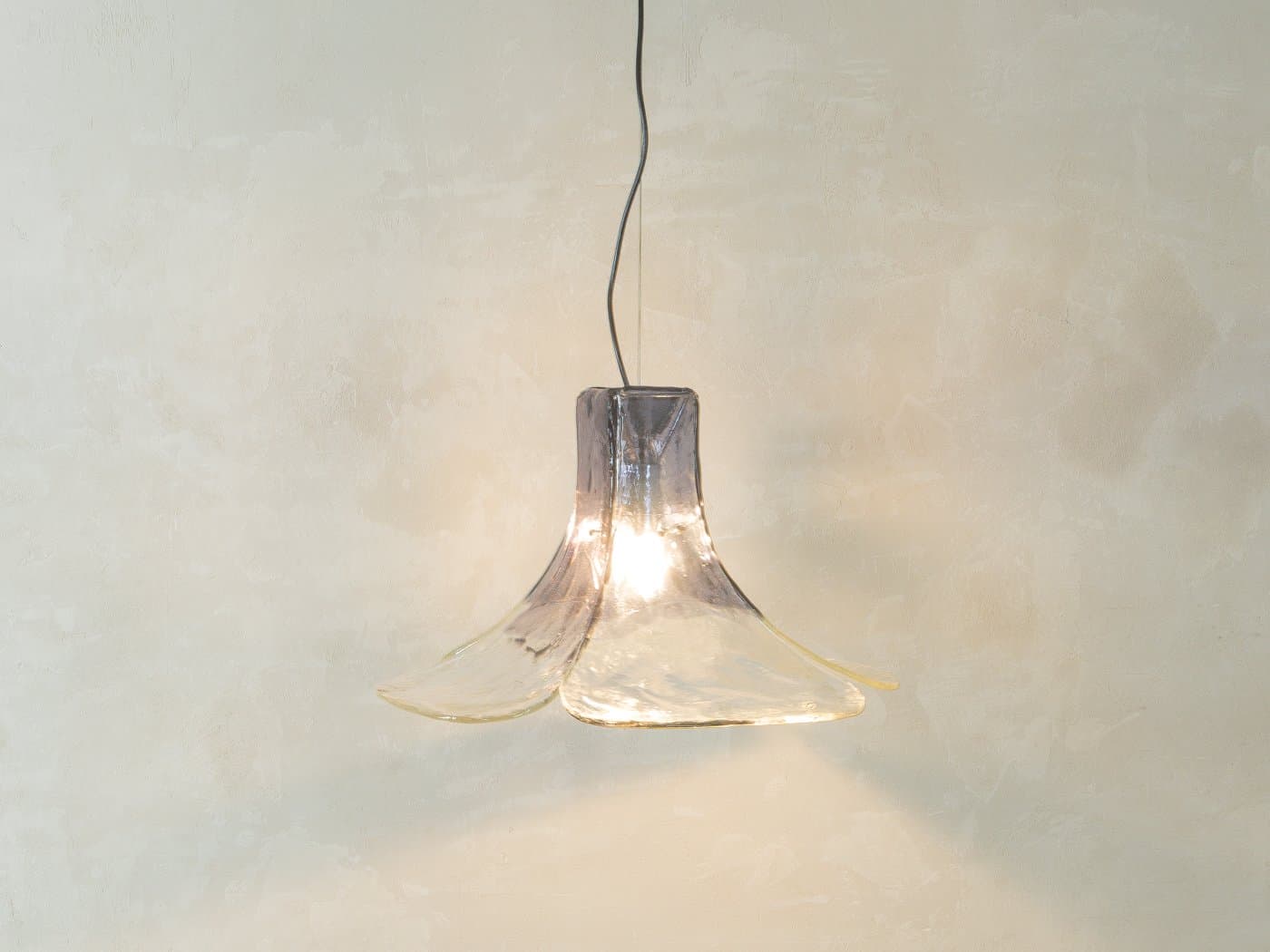 Pendant Lamp Murano, blue, glass, Mazzega, Italy, 1970s - 280179