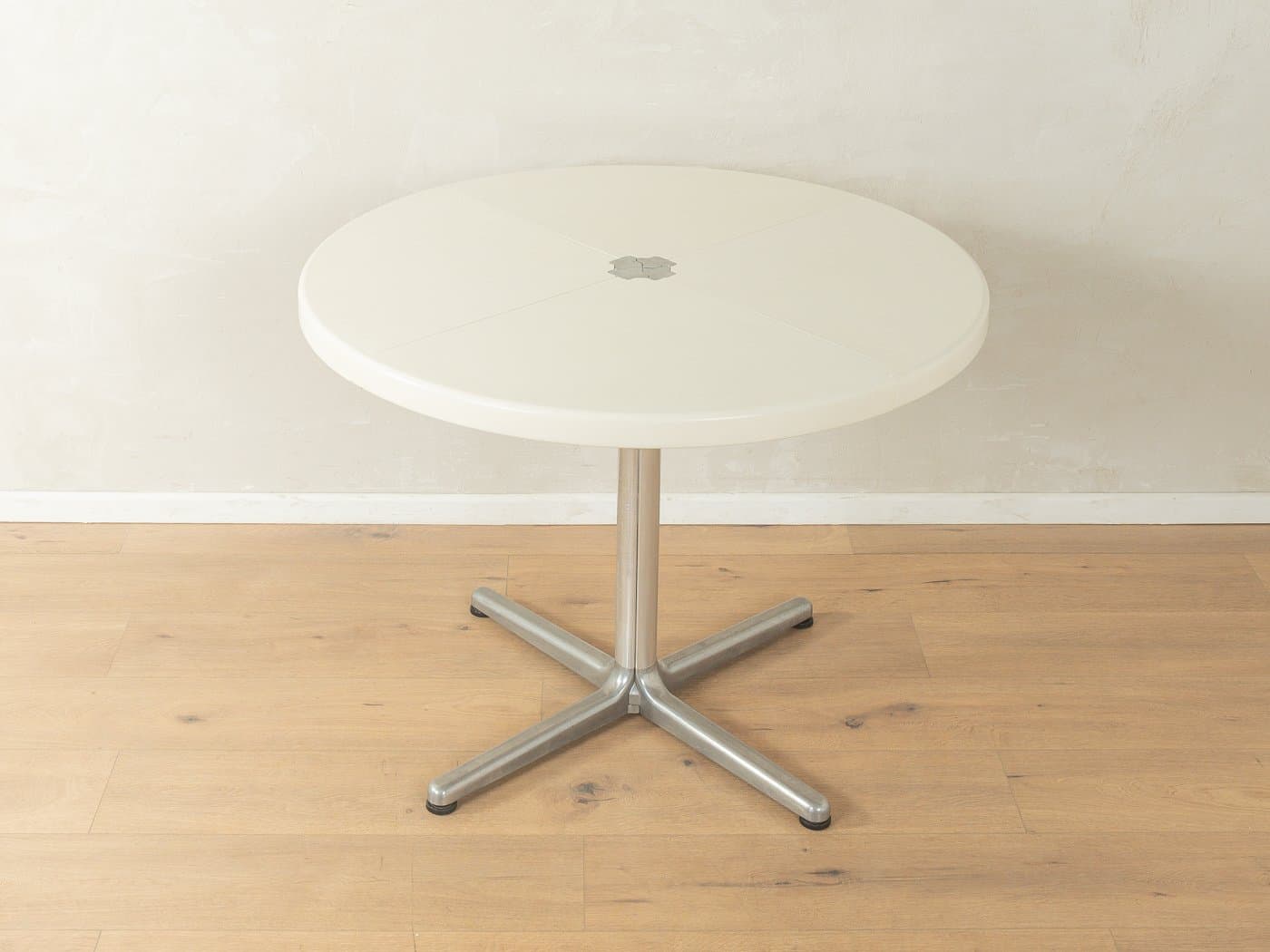 Stół składany Plano, beżowy, stal nierdzewna, proj. G. Piretti, Castelli, Włochy, lata 70. - 280143