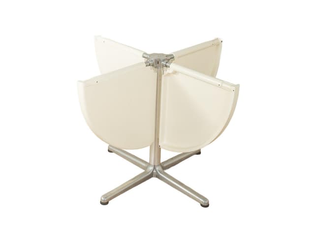 Stół składany Plano, beżowy, stal nierdzewna, proj. G. Piretti, Castelli, Włochy, lata 70. - WYMIARY