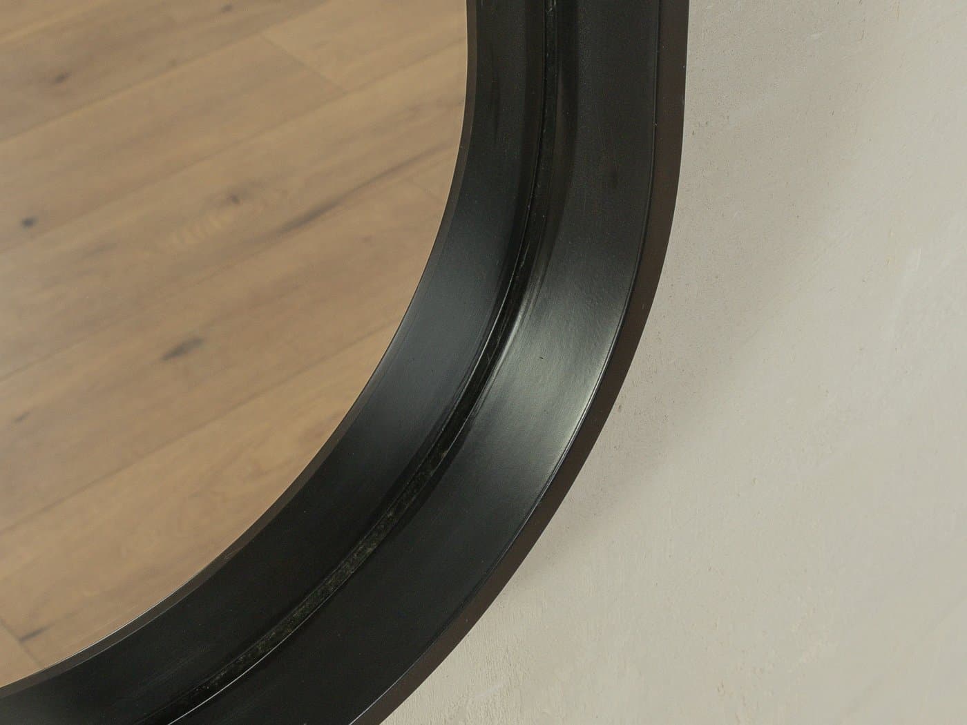 Lustro, czarne, szkło, Niemcy, lata 80. - 280140