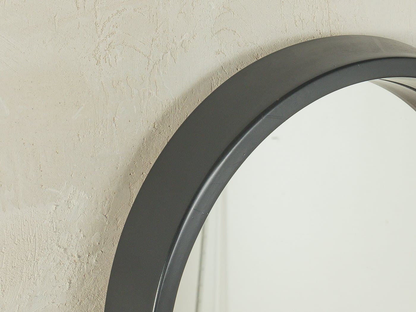 Lustro, czarne, szkło, Niemcy, lata 80. - 280139