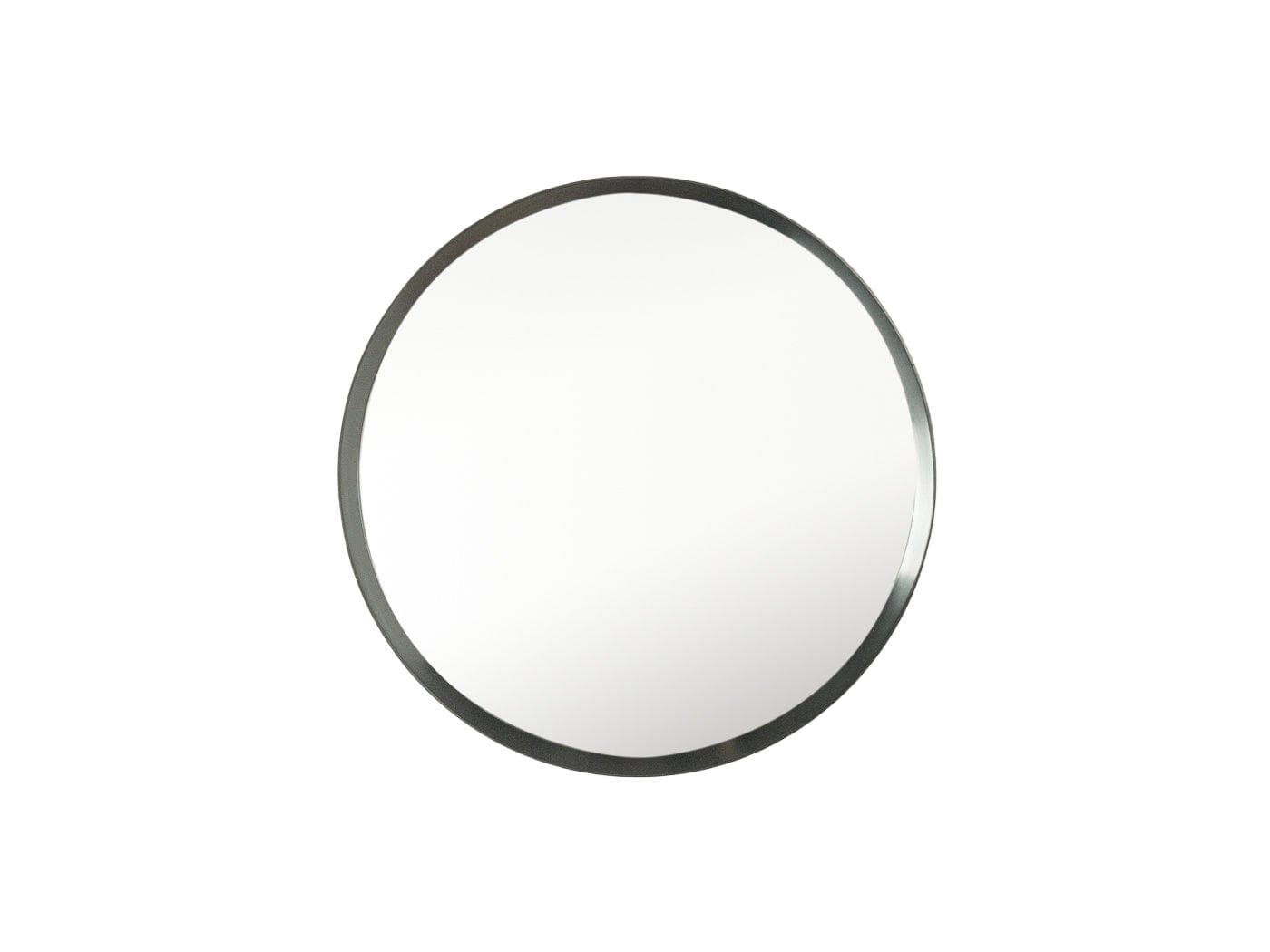 Wall mirror, black, glass, Germany, 1980s.