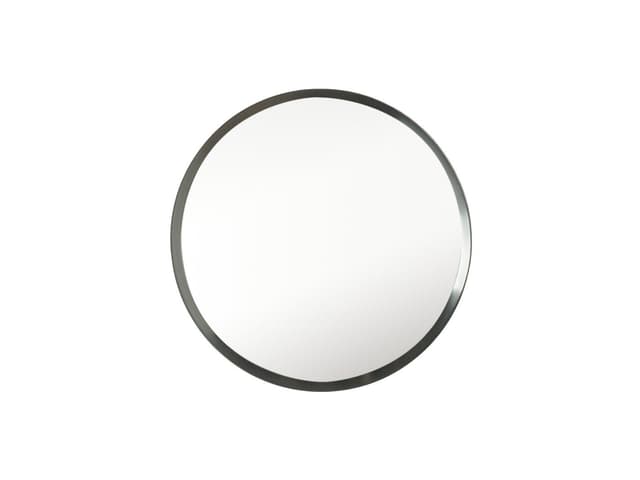 Wall mirror, black, glass, Germany, 1980s. - DIMENSION