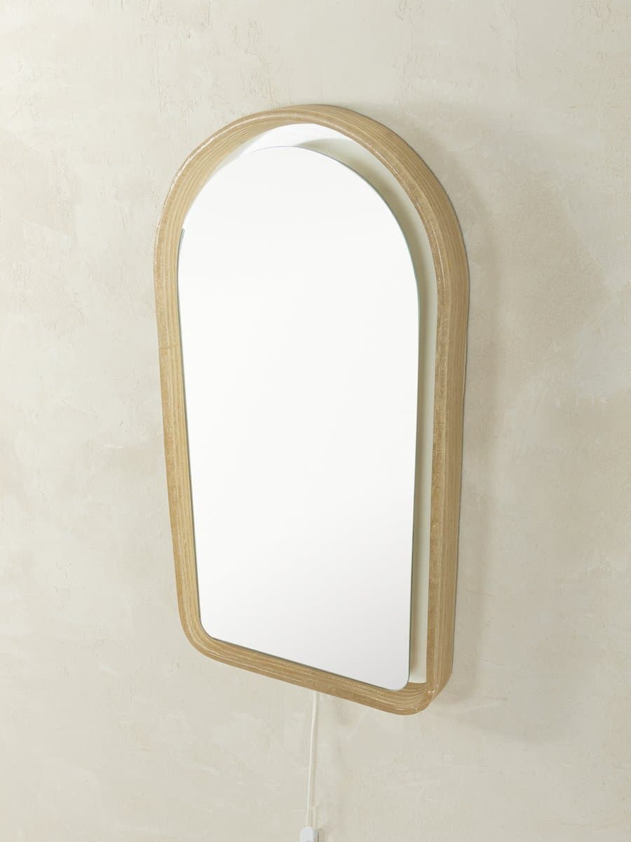 Lustro ścienne, złoty, szkło, Niemcy, lata 70. - 280125